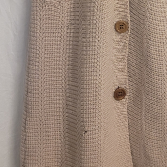 Vintage Maggie Full-Length Knit Cardigan (M) 100% Wool - Picture 4 of 4